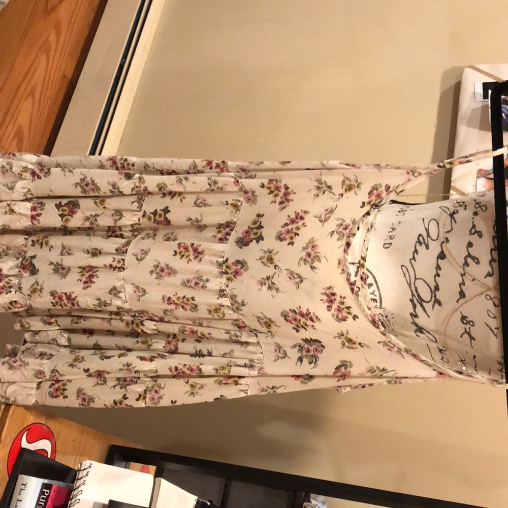Flowery spaghetti strap dress